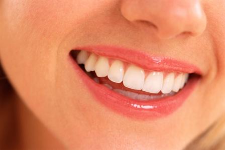 beautiful white teeth